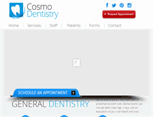 Tablet Screenshot of cosmodentistry.com